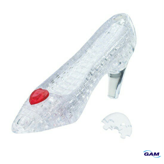 Glass Shoe (Clear) : 44 Pcs.(90316) / 3D CRYTAL PUZZLE