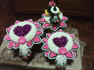 พานสินสอด+พานแหวน+พานเทียนแพ(ไหว้ผู้ใหญ่) SWT 001 - ราคารวม 3,200 บาท
