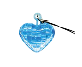 Blue Mini Heart_3D Crystal Puzzle