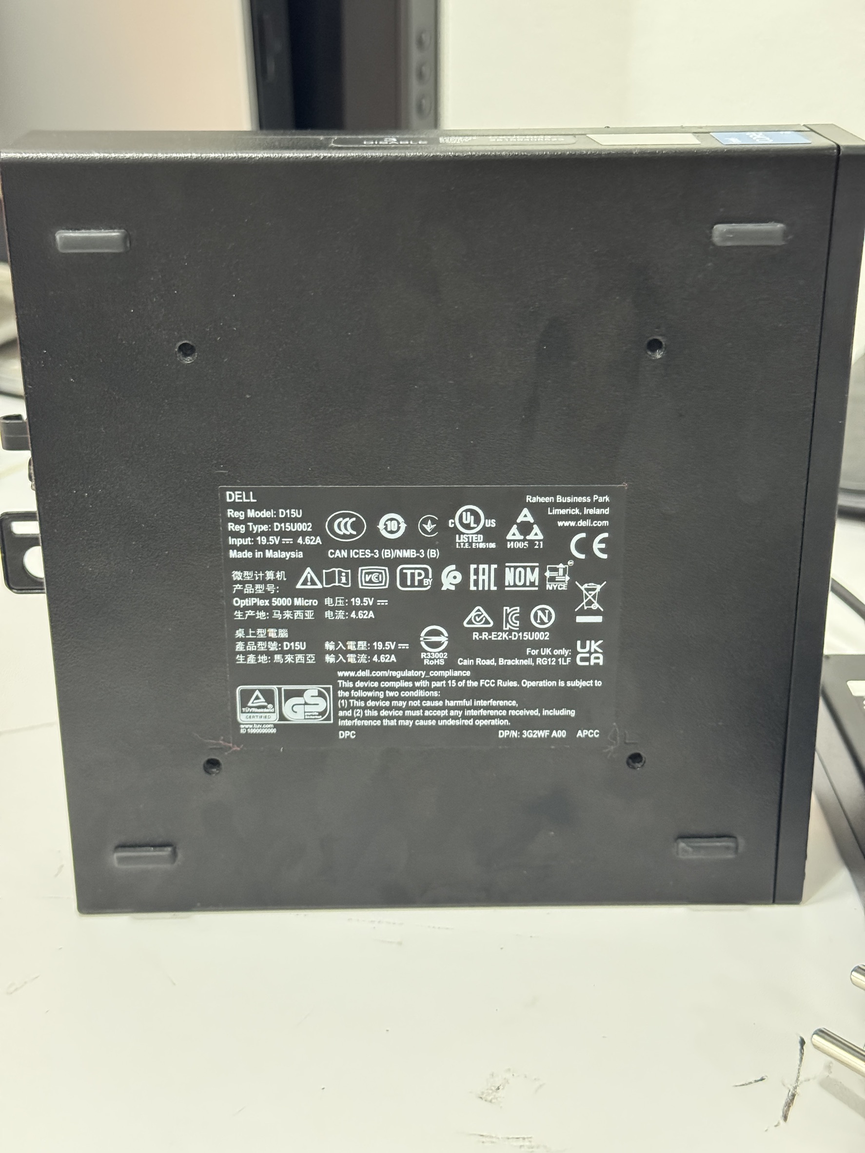 คอมพิวเตอร์ มินิพีซี Dell OptiPlex 5000 Micro(i3-12100T/16GB/M.2 256GB/HDD 1TB)+Adapter