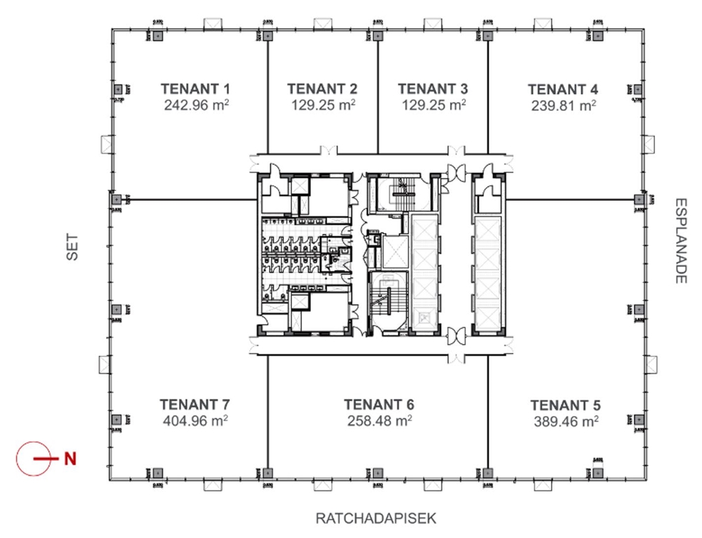 อาคารเอไอเอ แคปปิตอล เซ็นเตอร์ (AIA Capital Center) สำนักงานให้เช่าย่านรัชดาภิเษก พระราม 9 กรุงเทพฯ ใกล้รถไฟฟ้า MRT ศูนย์วัฒนธรรมแห่งประเทศไทย