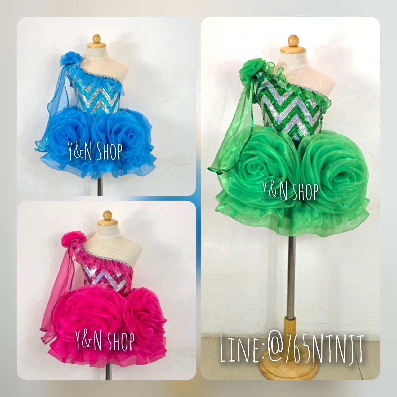 Y&NShop ชุดกุหลาบฟันปลา ชุดดรัมเมเยอร์ ชุดดรัมเมเยอร์เด็ก ชุดเชียร์ลีดเดอร์เด็ก