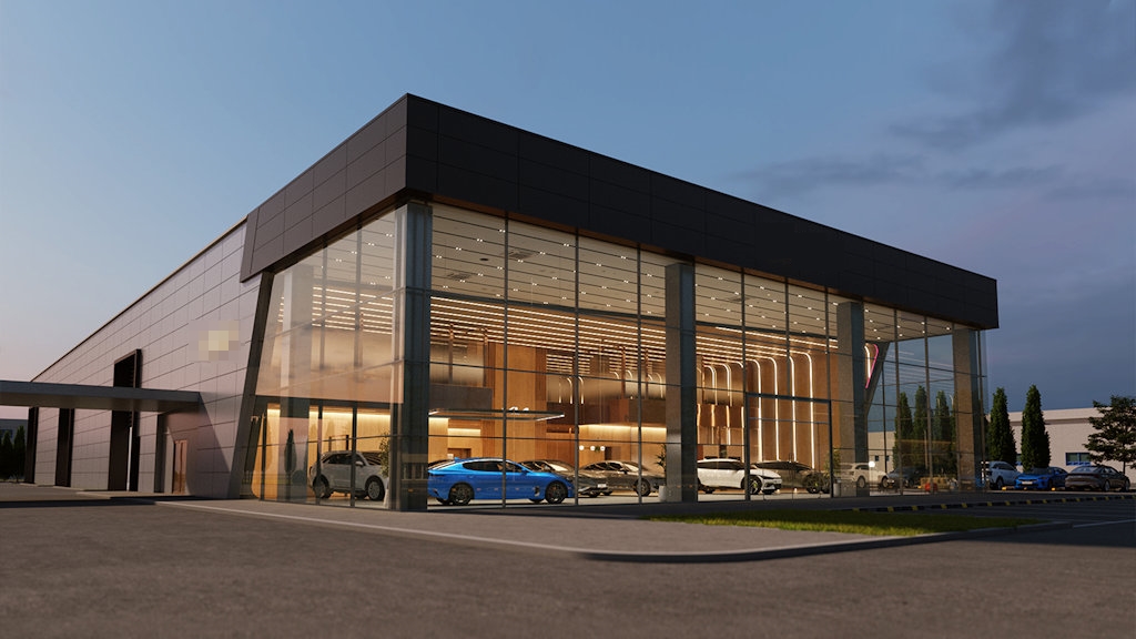 For sale/rent car showroom with repair service center, located on the bypass road, Surat Thani, Thailand.