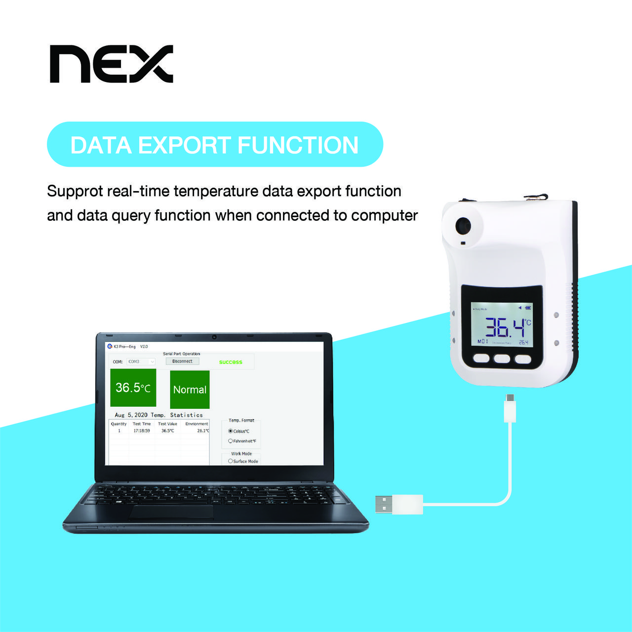 ขายถูก Thermometer K3 Pro Nex เครื่องวัดอุณหภูมิหน้าผาก ผ่ามือ ไร้ความเสี่ยง รับประกันสินค้า 1ปี 📣📣>> มีใบอนุญาตินำเข้าเครื่องมือแพทย์ หนังสือรับรองการขายเลขที่ 20200104📣📣