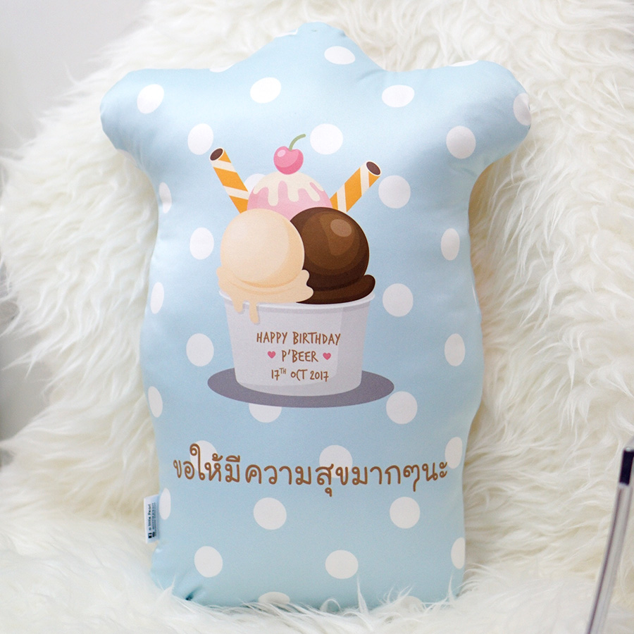หมอนลายไอศครีม Ice-cream
