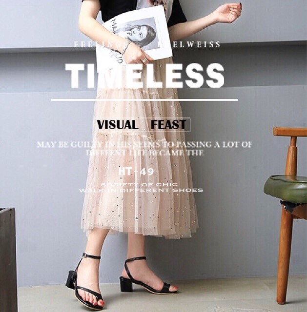 รองเท้าส้นเตี้ยสายคาดโป้ง (สีดำ)