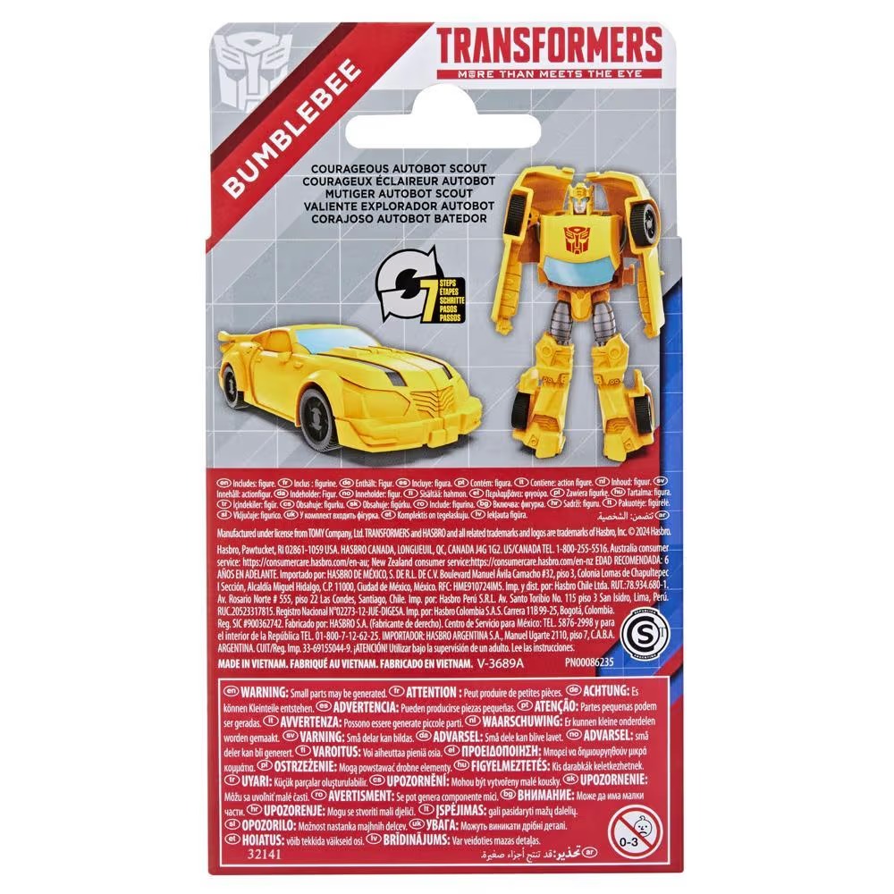 Hasbro Transformers Authentics Bravo Bumblebee Action Figure ฮาสโบร ทรานสฟอเมอร์ส ออเทนติกส์ บราโว่ หุ่นยนต์บัมเบิ้ลบี ขนาด 4.5 นิ้ว ลิขสิทธิ์แท้