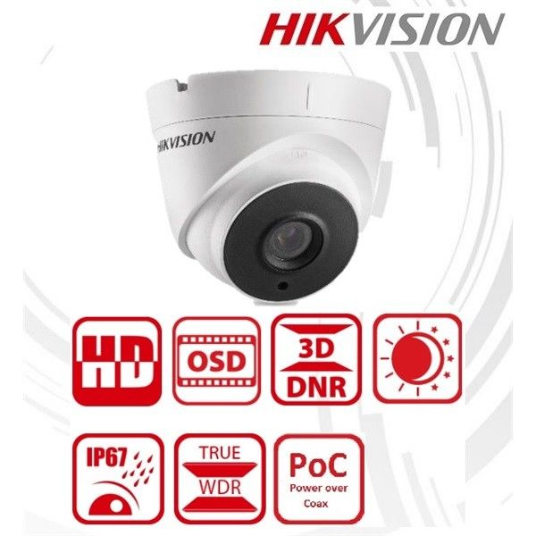 ขายถูก HIKVISION Turbo HD รุ่น DS-2CC52D9T-IT3E(3.6mm.) ความละเอียด 2 ล้านพิกเซล
