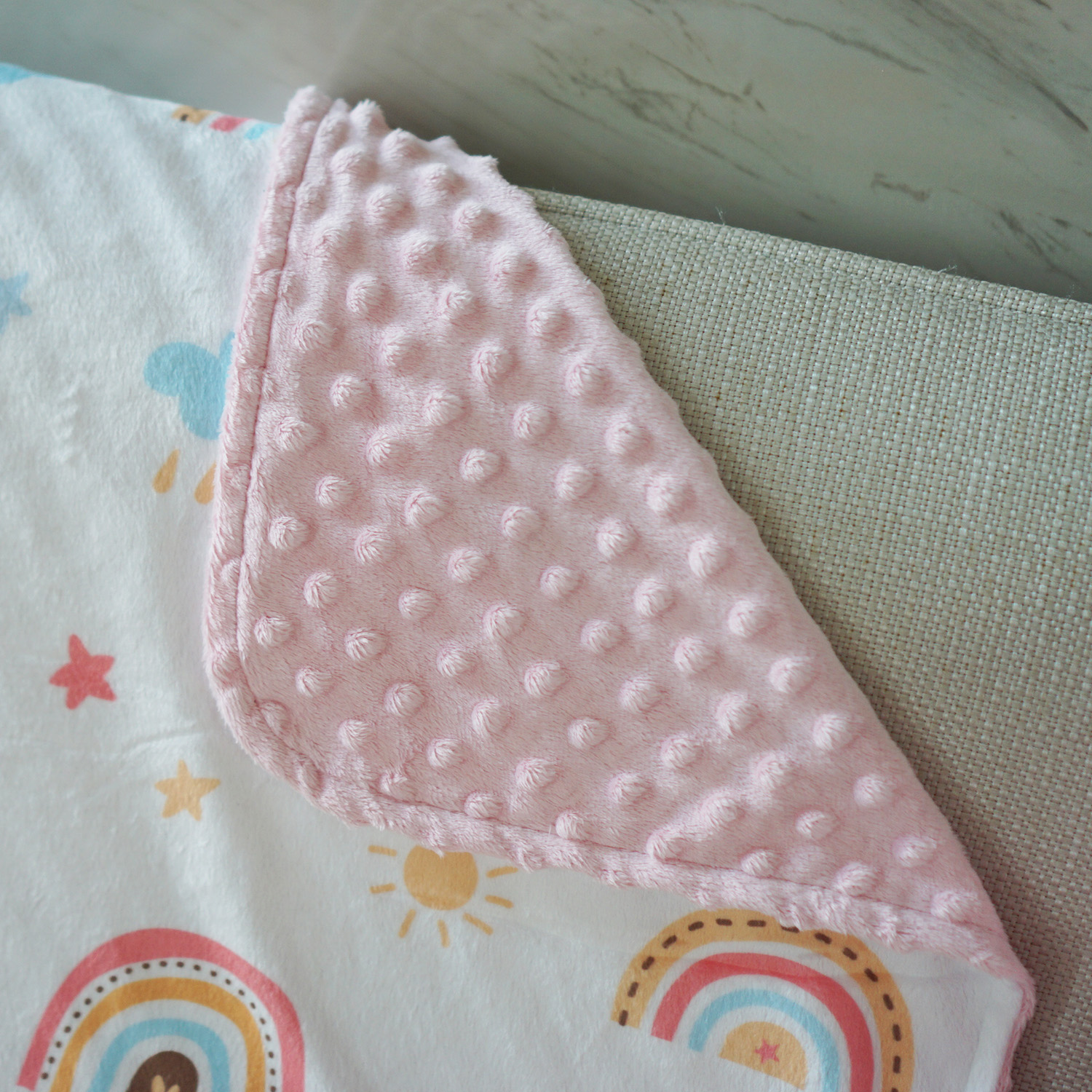 ผ้าห่ม Minky 75x100cm พร้อมส่ง ลาย Tiger