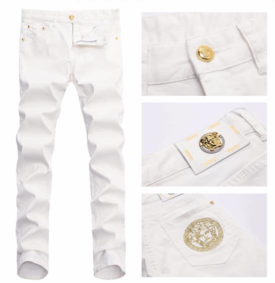 001018 ยีนส์ Ajaz James Style Versace Italy New Summer 2019 Jeans Denim Slim feet Size 28-38
