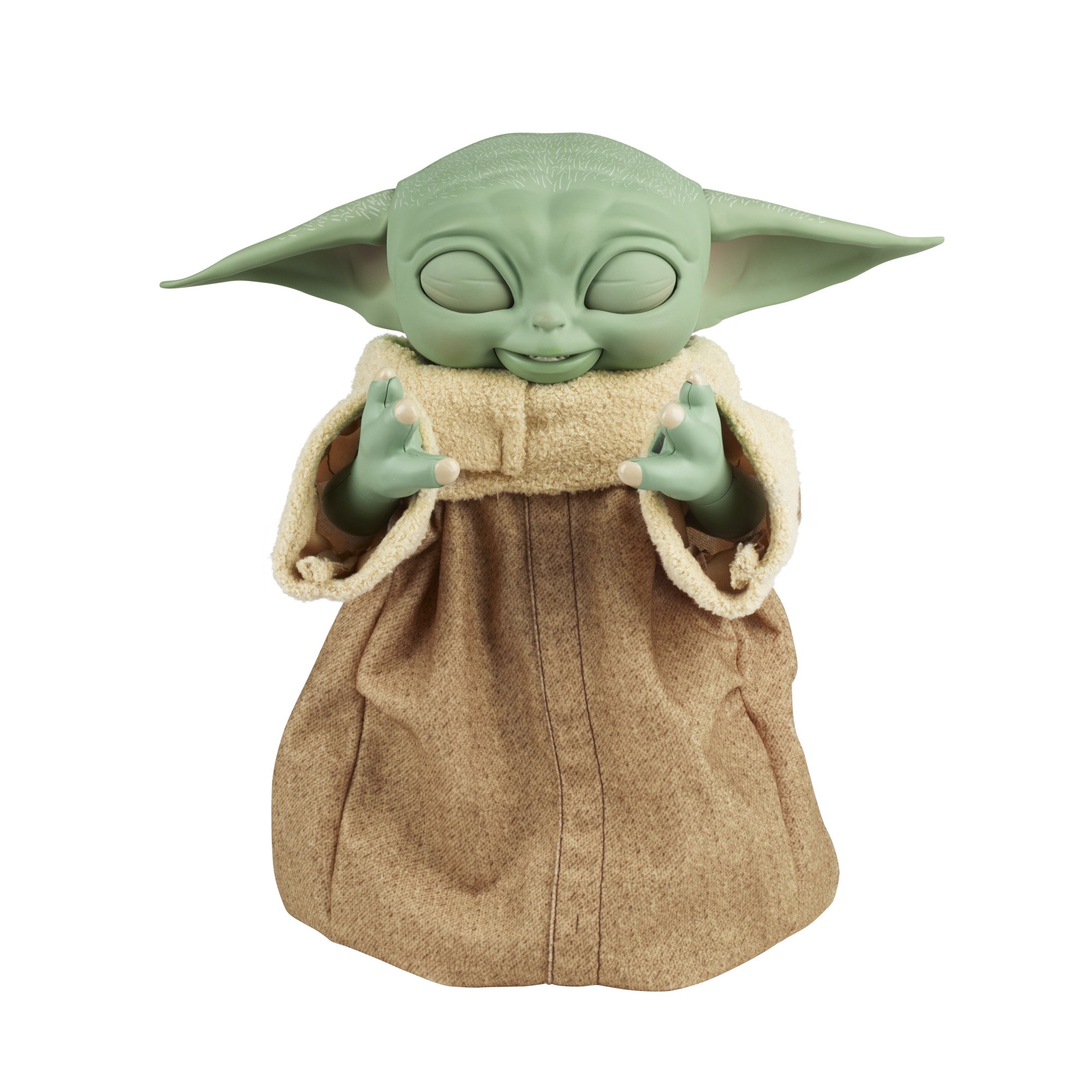 Hasbro Star Wars The Mandalorian Galactic Snackin’ Grogu Baby Yoda The Child Animatronic Edition Toy Figure ฮาสโบร สตาร์ วอร์ส แมนดาโรเลี่ยน หุ่นโมเดลฟิกเกอร์ เบบี้ โยดา แกแลคติค สแน็คกิ้ง โกรกู ขนาด 9 นิ้ว มีเสียงและท่าทาง 40 แบบ ขยับได้ ป้อนอาหารได้