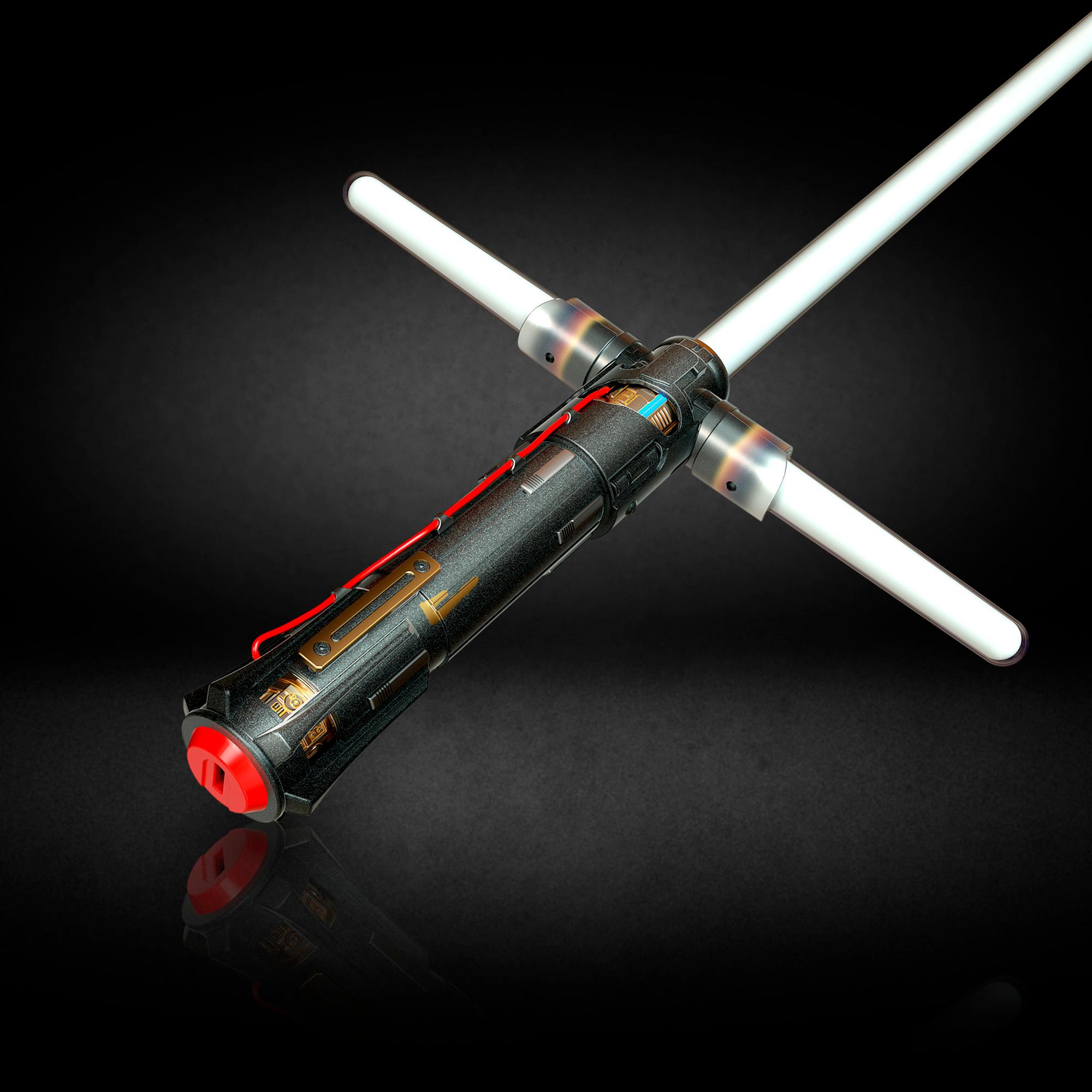 ดาบไลท์เซเบอร์ Hasbro สตาร์ วอร์ ไคโร เรน Star Wars The Black Series Supreme Leader Kylo Ren Force FX Elite Lightsaber with Advanced LED, Sound Effects มีเสียง มีไฟ สีแดง ลิขสิทธิ์แท้