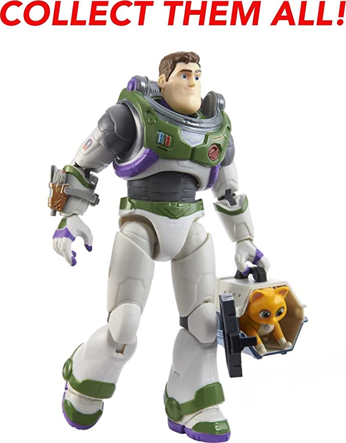 Mattel Disney Pixar Lightyear Alpha Class Collector Buzz Lightyear and Sox (HHK06) แมทเทล ดิสนีย์ พิกซาร์ ไลท์เยียร์ ของเล่นแอ็กชั่นฟิกเกอร์ บัซ ไลท์เยียร์ และ ซอค