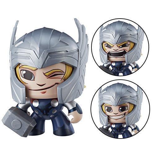 Hasbro Marvel Avengers Mighty Muggs Thor ฮาสโบร มาร์เวล อเวนเจอร์ส ไมตี้ มักส์ ธอร์ ตุ๊กตาเปลี่ยนหน้าได้ ลิขสิทธิ์แท้