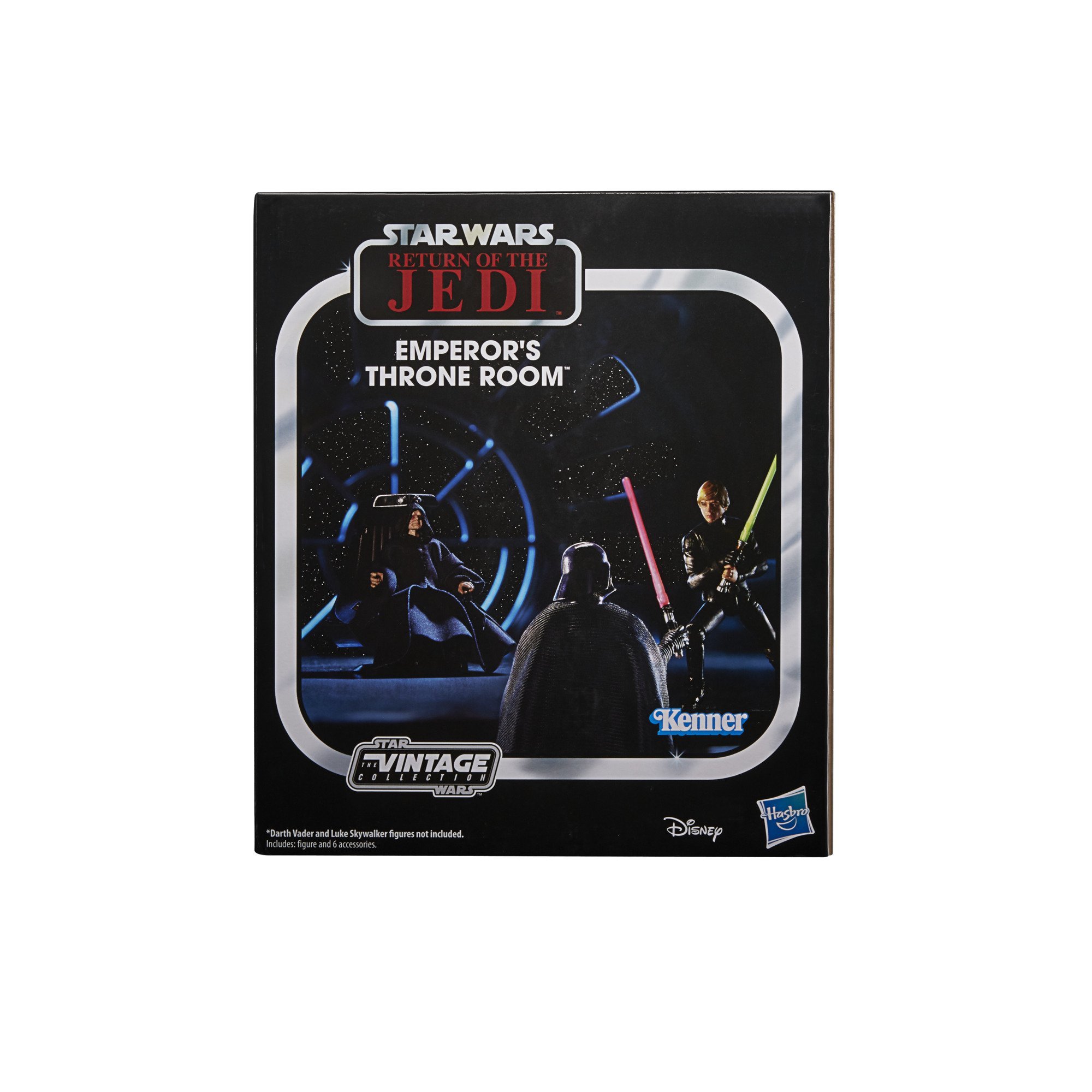 Hasbro Kenner The Vintage Collection Star Wars Emperor’s Throne Room Palpatine (SDCC 2021) 3.75-inch-scale Figure ฮาสโบร สตาร์ วอร์ส หุ่นโมเดลฟิกเกอร์ พัลพาทีน(พร้อมบัลลังก์ และหน้าต่างแบล็คกราวน์) ขนาด 3.75 นิ้ว ลิขสิทธิ์แท้