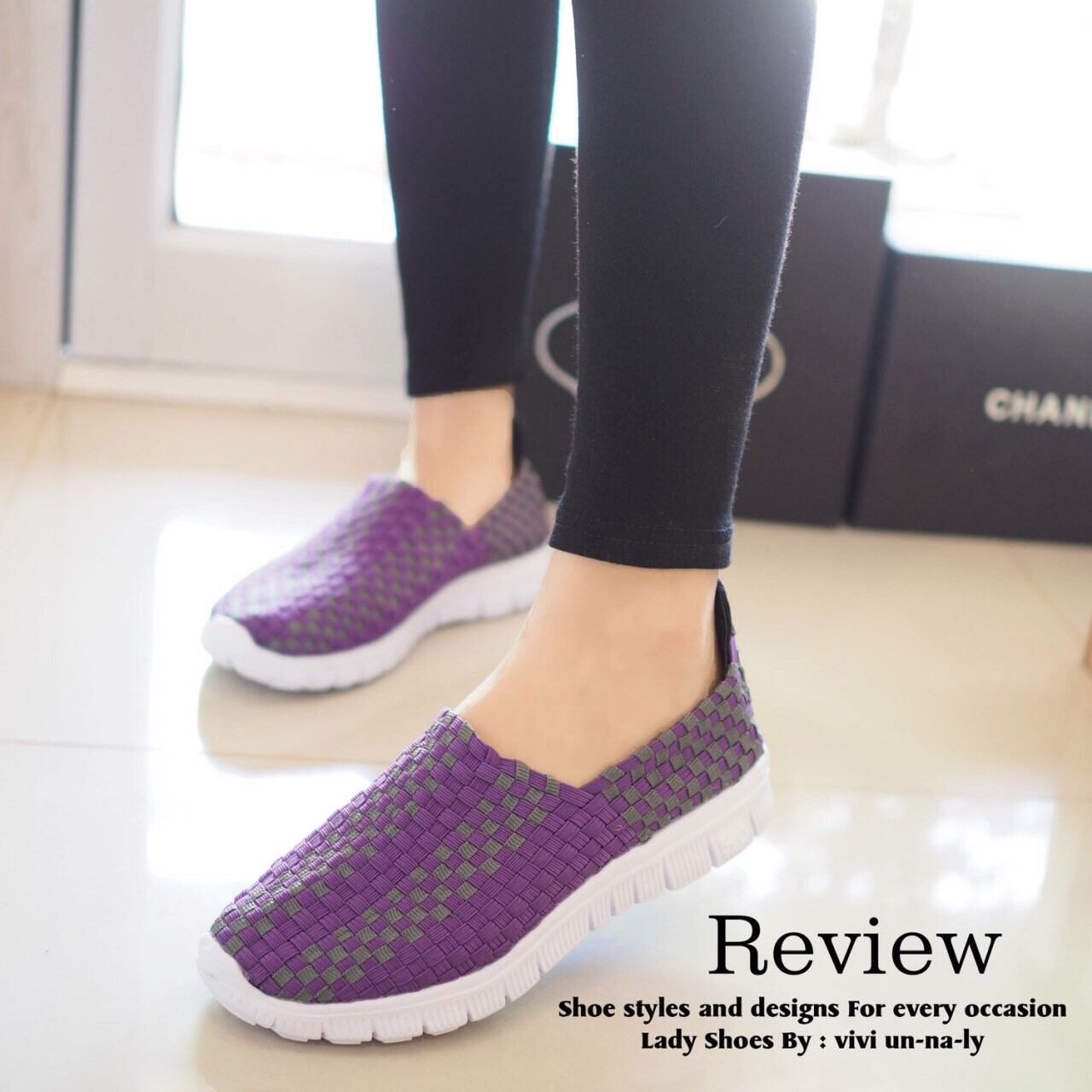 พร้อมส่ง : รองเท้าเพื่อสุขภาพ รุ่นzara (สีม่วง)