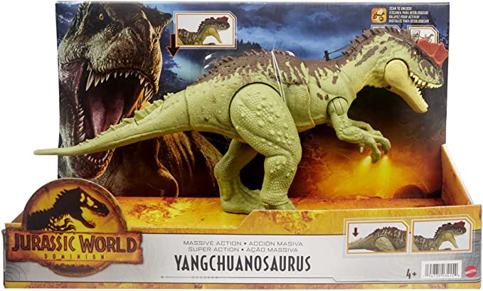 Mattel Jurassic World Massive Action Yangchuanosaurus (HDX49) แมทเทล จูราสสิค เวิลด์ ของเล่นแอ็กชั่นฟิกเกอร์ไดโนเสาร์ หย่งชวนโนซอรัส