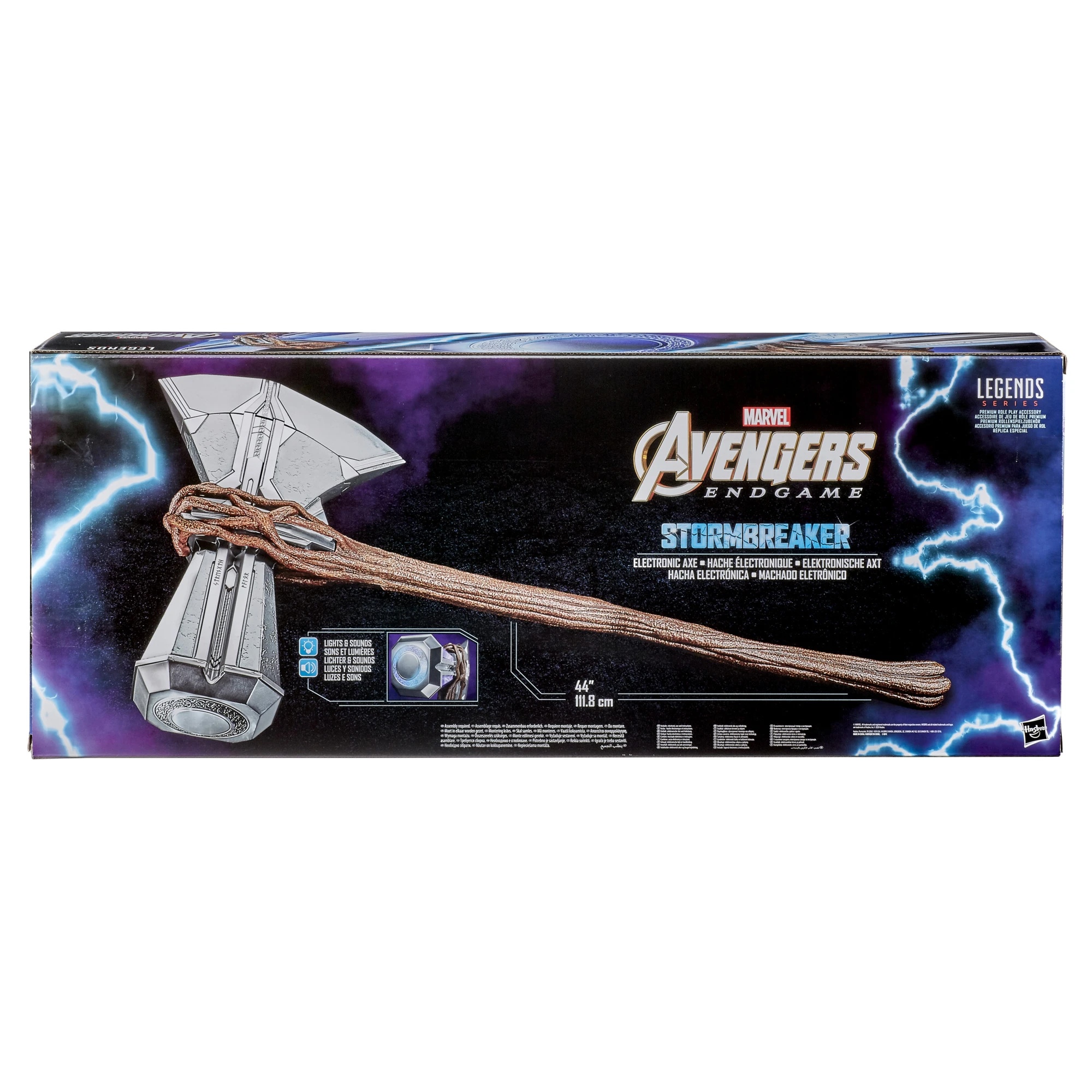 Hasbro Marvel Legends Avengers: Endgame Stormbreaker Electronic Axe Thor Gear 1:1 Scale ฮาสโบร มาร์เวล ลีเจนท์ อเวนเจอร์ส สตอร์มเบรคเกอร์ มีไฟ-เสียงซาวน์เอฟเฟ็ก ลิขสิทธิ์แท้
