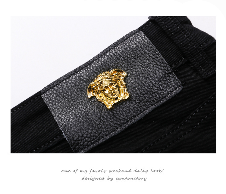 001000 ยีนส์ Ajaz James Style Versace Italy New Summer 2019 Jeans Denim Slim feet Size 28-38