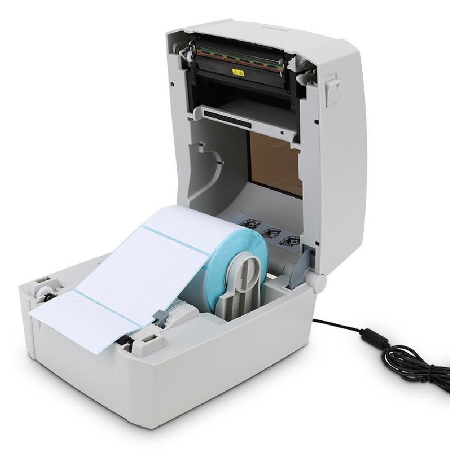 ขายถูก THERMAL TRANSFER LABEL PRINTER DELI 888T (เครื่องพิมพ์สติ๊กเกอร์) เชื่อมต่อ USB ประกันศูนย์ 1ปี