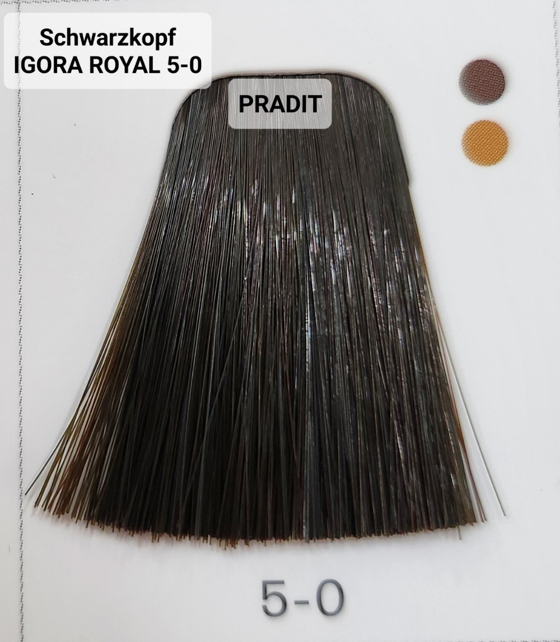 Schwarzkopf Igora Royal ครีมย้อมผม อีโกร่า รอยัล เบอร์5-0 สีน้ำตาลอ่อน (60ml) 80 กรัม
