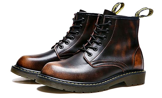 01059 รองเท้าบูท LZDZN Martin Boots Leather Shoes high สไตล์วินเทจ [ชาย/หญิง] Size 38-44