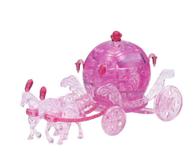 Carriage (Pink) (รถม้า) 3D Crystal Puzzle