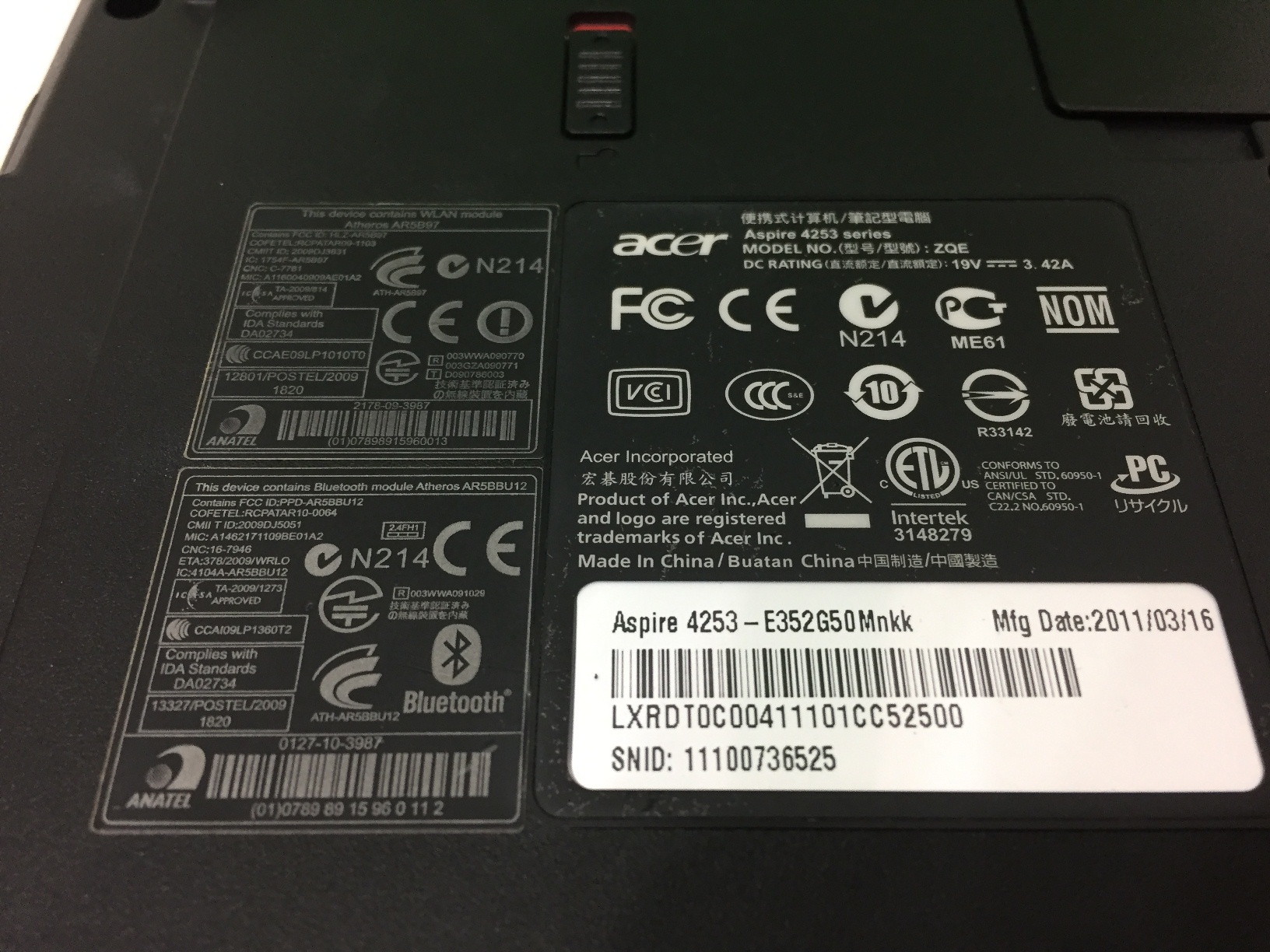 ACER Aspire 4253