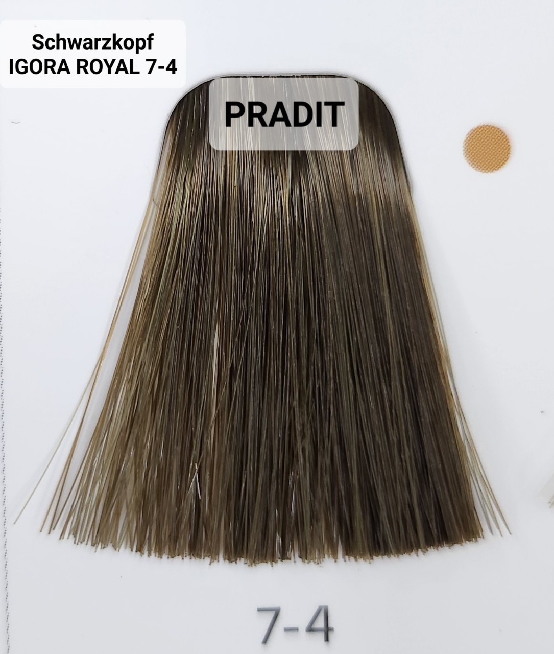 Schwarzkopf Igora Royal ครีมย้อมผม อีโกร่า รอยัล เบอร์7-4 สีบลอนด์กลางออกเบจ (60ml) 80 กรัม
