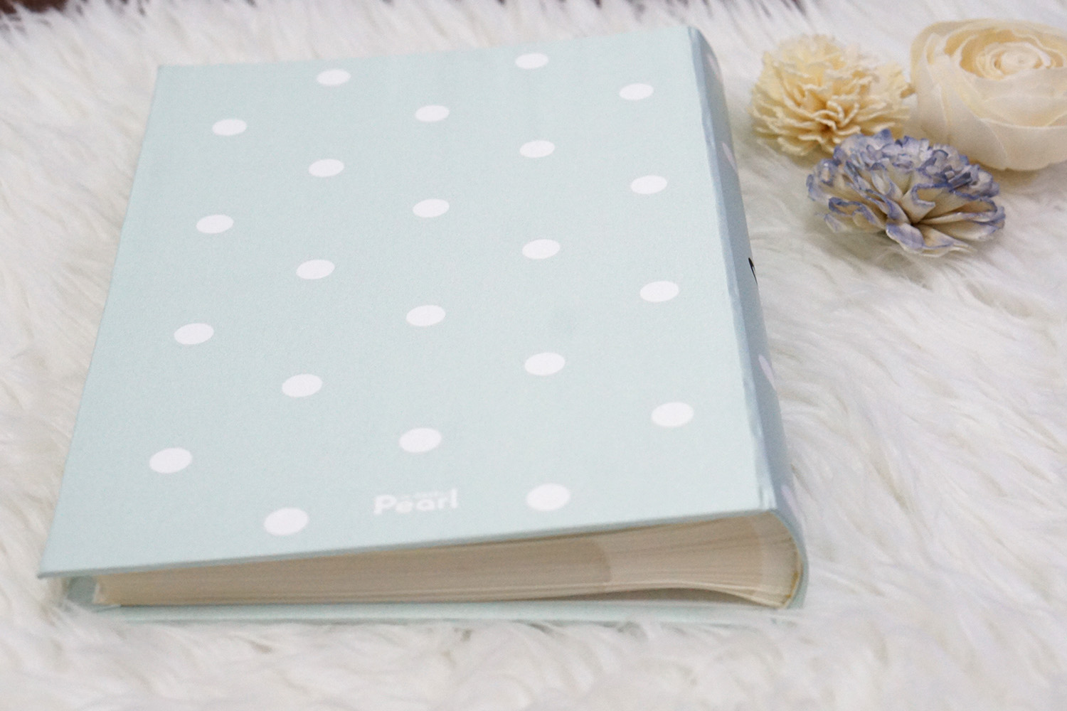 อัลบั้มสั่งทำใส่ชื่อ ลาย Polka dot - Watercolour Floral Frame