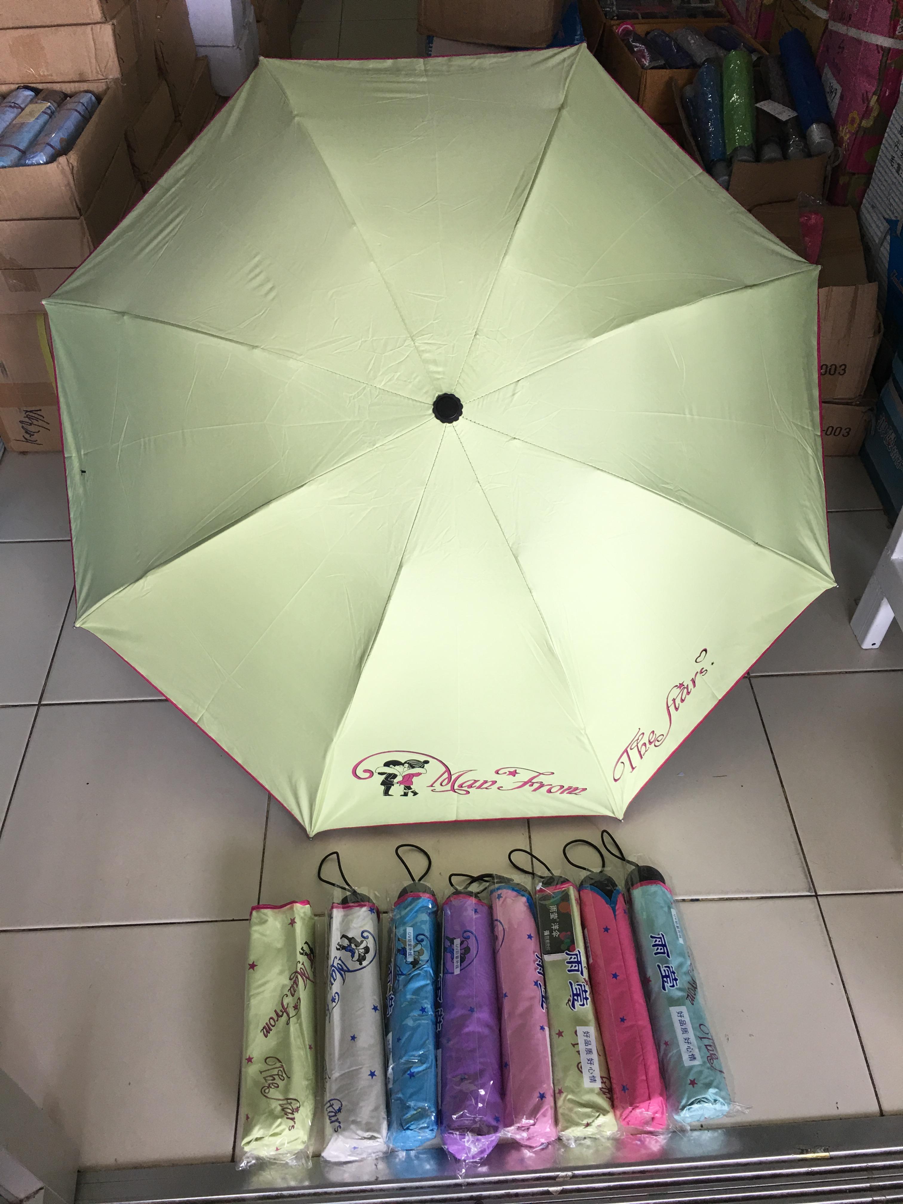 ร่มโค้งแฟชั่นยูวีสีดำรหัส695