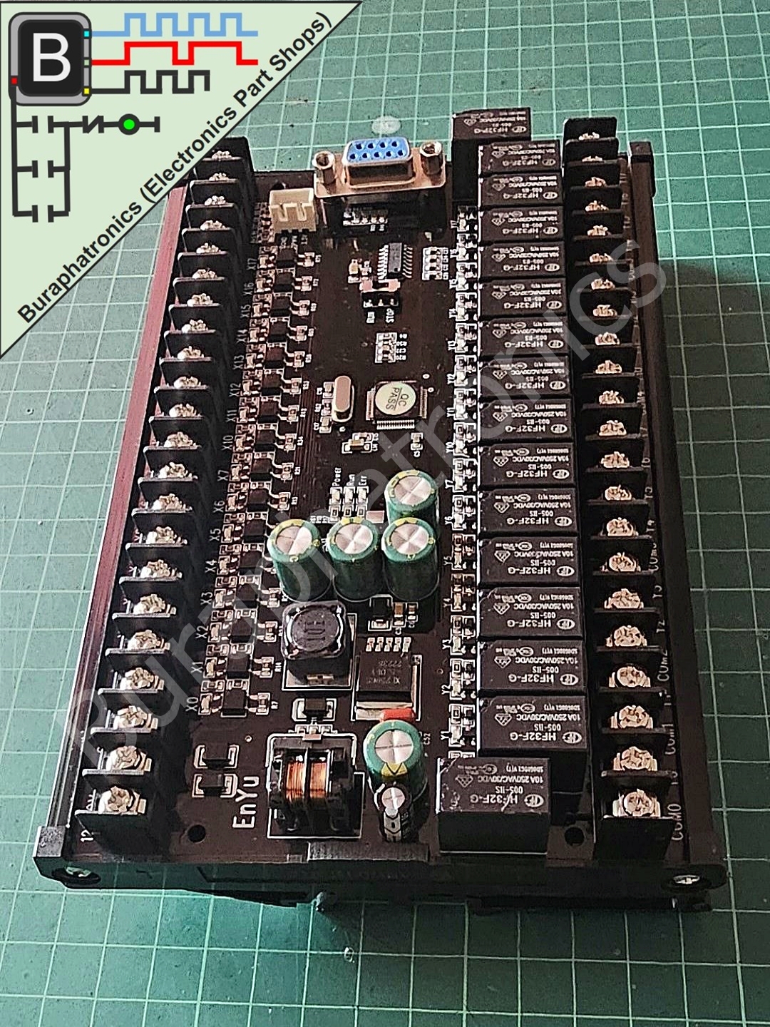 PLC FX2N-32MR (บอร์ด PLC input 16 / output 16)