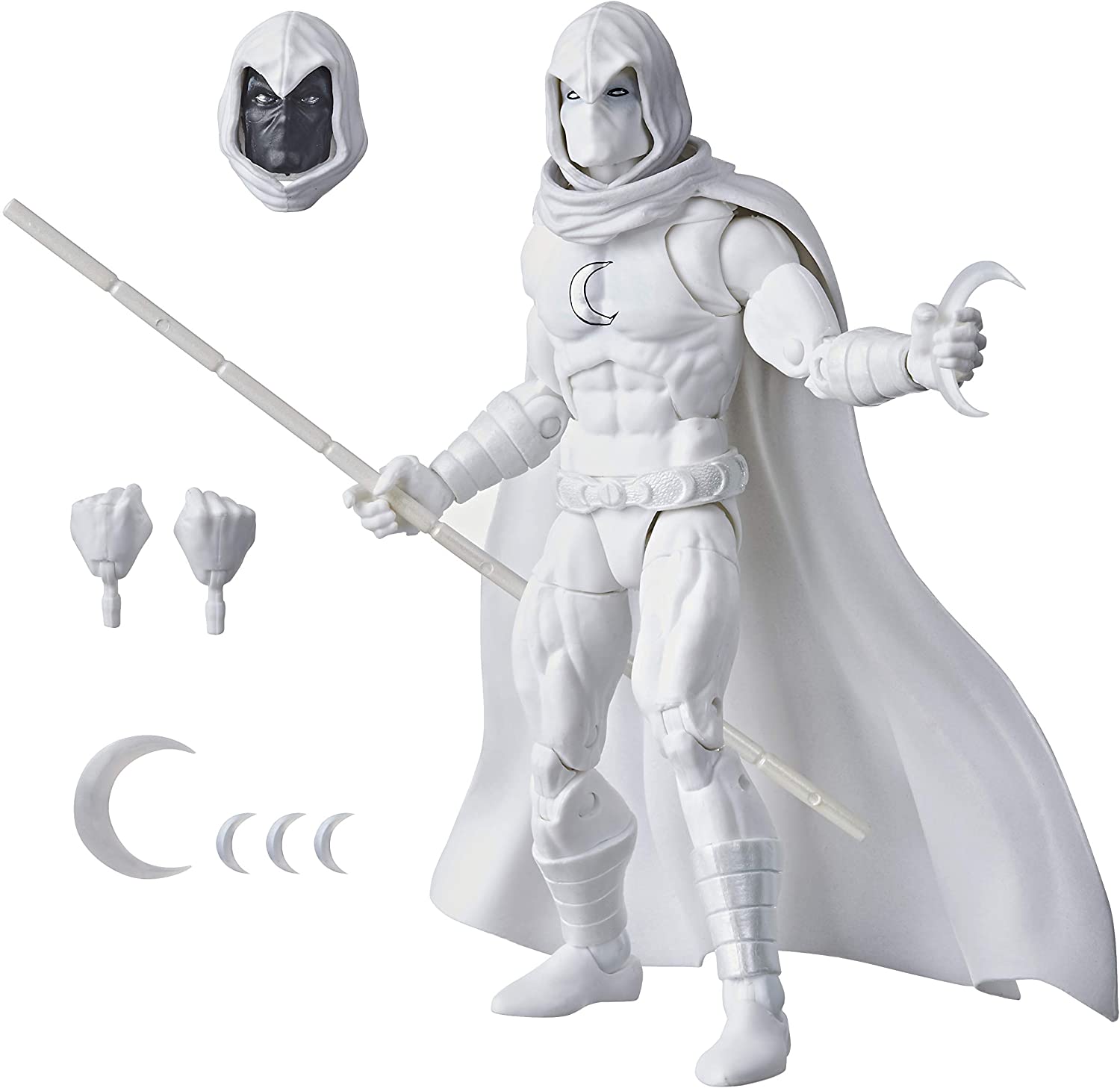 Hasbro Marvel Legends Series Moon Knight 6-inch Figure ฮาสโบร มาร์เวล เลเจนด์ ซีรี่ย์ส หุ่นโมเดลฟิกเกอร์ มูนไนท์ ขนาด 6 นิ้ว ลิขสิทธิ์แท้
