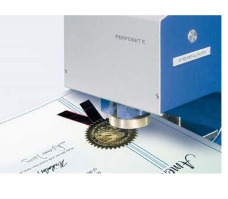 ขายถูก เครื่องประทับตรานูนไฟฟ้า PERNUMA รุ่น PERFOSET E/P