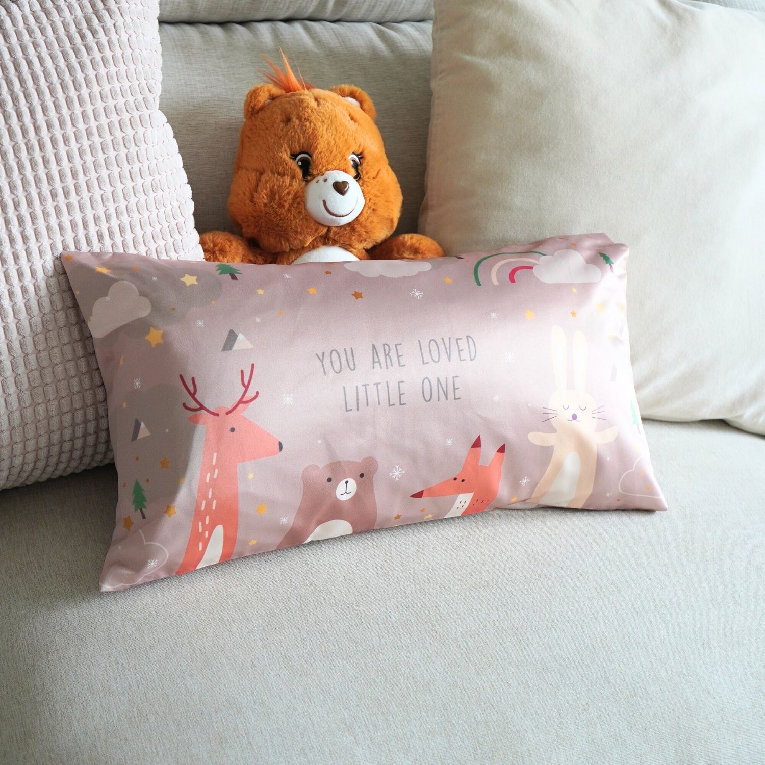 หมอนเด็ก พร้อมส่ง Woodland - Brown