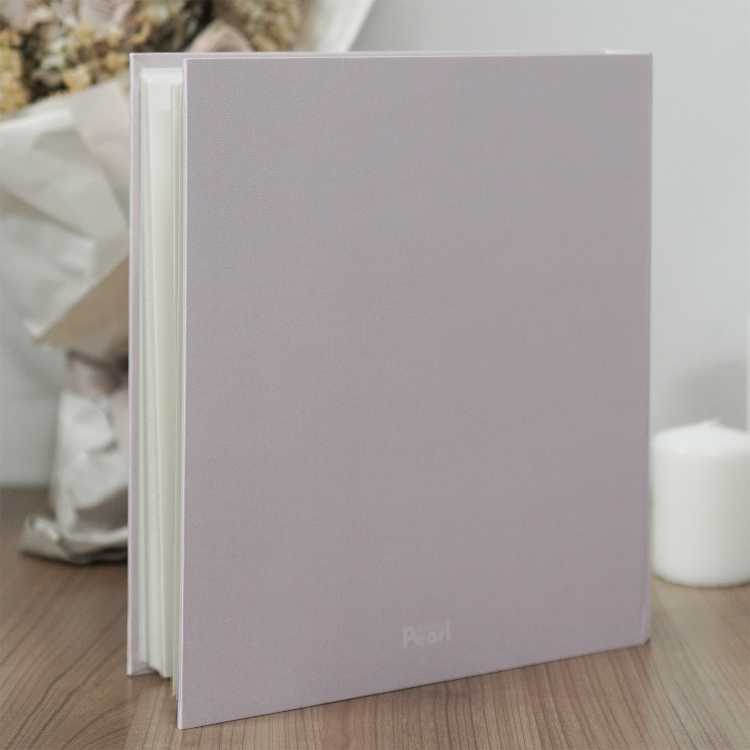 อัลบั้มสั่งทำใส่ชื่อ ลาย Minimal - Pink (สีตามไฟล์ลูกค้า)