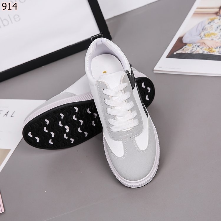 รองเท้าผ้าใบแฟชั่นลาย Sport เรียบ (สีดำ)