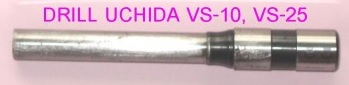 อะไหล่ เข็มรูเจาะ UCHIDA VS-25 เส้นผ่าศูนย์กลางรูเจาะ 6มม.