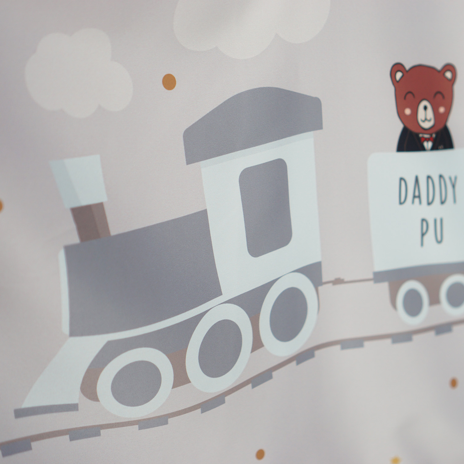 ชุดของขวัญเด็กแรกเกิด NP2 ผ้าคลุมให้นม + หมอนรองให้นม ลาย Train - Grey