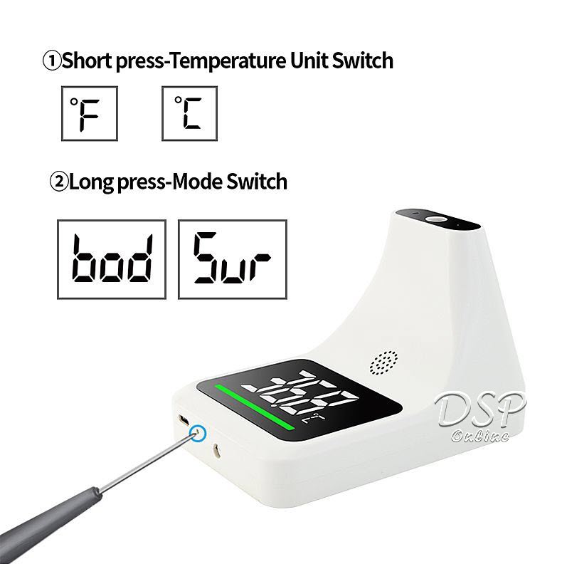 ขายถูก IF-K9Pro เครื่องวัดอุณหภูมิร่างกาย สำหรับใช้ในที่ร่มและกลางแจ้ง มีอย. Indoor/ Outdoor Automatic body temperature detector