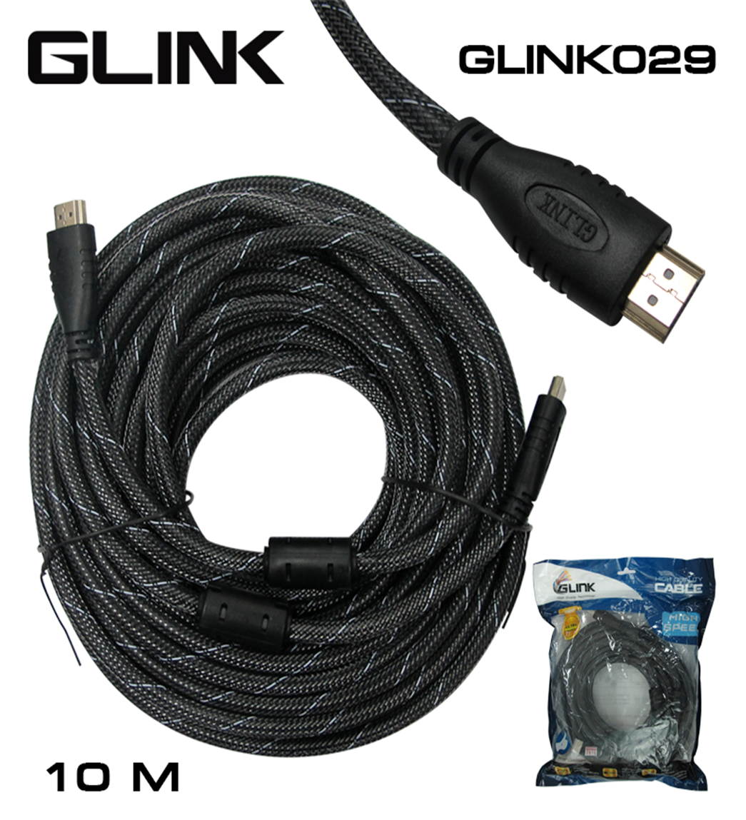 ขายถูก GLINK CABLE HDMI สายกลม (10M) [VERSION 1.4]