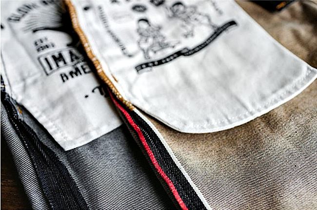 001062 กางเกงยีนส์ Maden Japanese retro Selvage Denim 13.8Oz สไตล์วินเทจยีนส์ Fit Straight ผ้าริมแดง Size 28-34