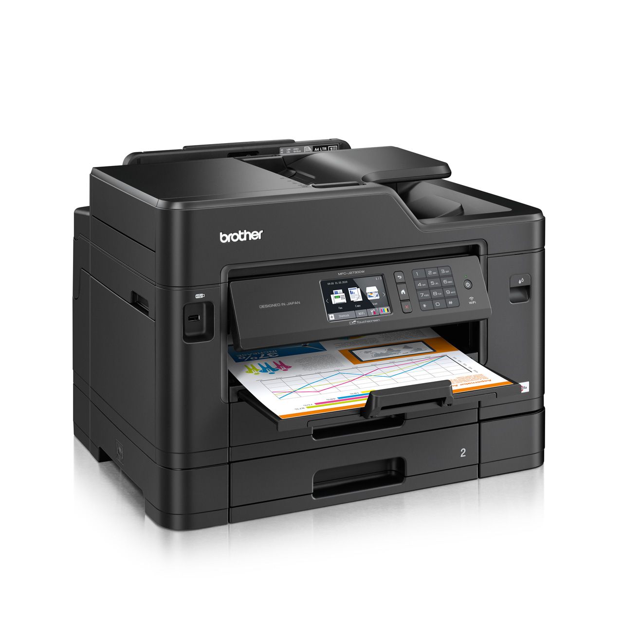 ขายถูก Brother MFC-J2730DW เครื่องปริ้นเตอร์มัลติฟังก์ชันอิงค์เจ็ท (เครื่องพิมพ์ไร้สาย)