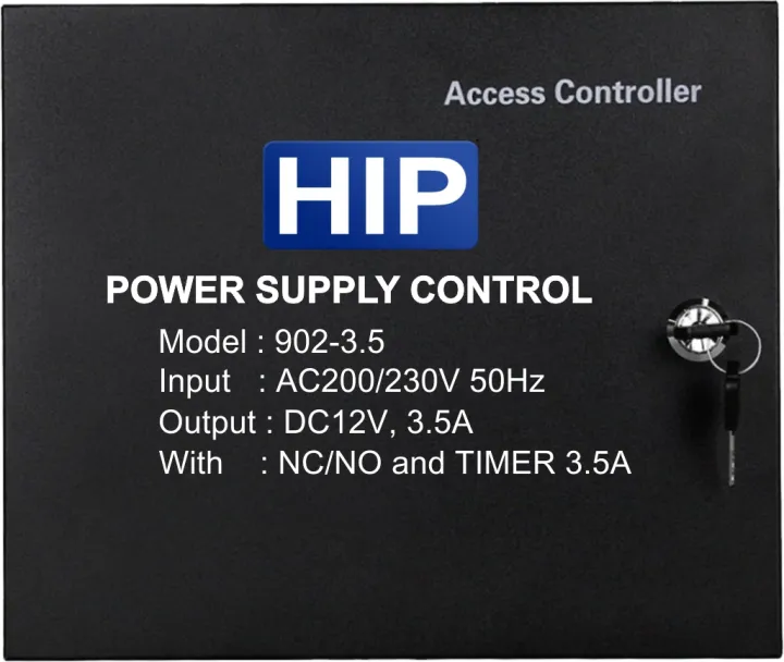 ขายถูก HIP CM902-3.5 POWER SUPPY CONTROL 3.5 A ใช้จ่ายไฟและสำรองไฟให้กับบอร์ดวีแกน Wiegand Controller ไม่รวม Battery 12V7AH