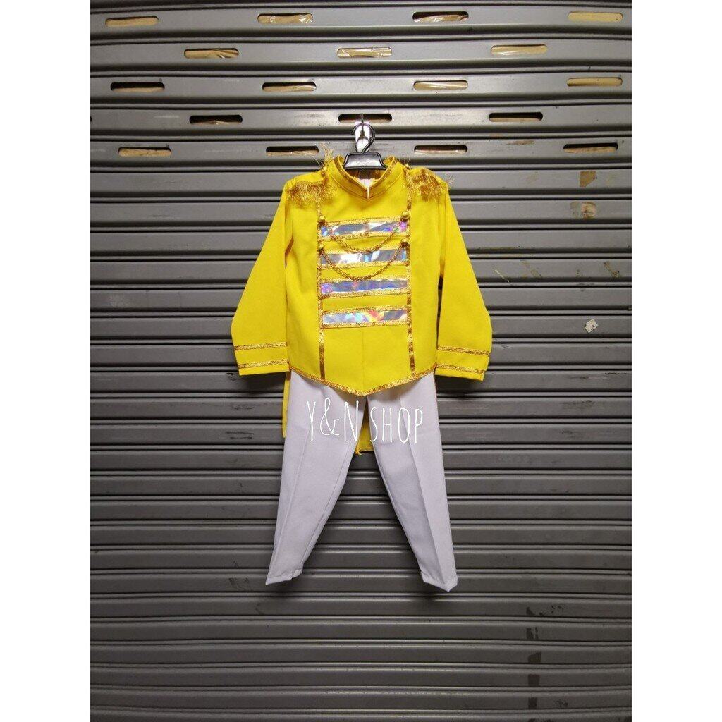 Y&NShop ชุดดรัมเมเยอร์ ชุดเชียร์ลีดเดอร์ เด็กชายอนุบาล-ประถมต้น ชุดกีฬาสี-ไม่มีสายสะพาย