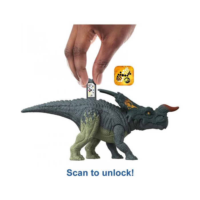 Mattel Jurassic World Ferocious Pack Einiosaurus (HDX32) แมทเทล จูราสสิค เวิลด์ ของเล่นแอ็กชั่นฟิกเกอร์ไดโนเสาร์ ไอนี่โอซอรัส
