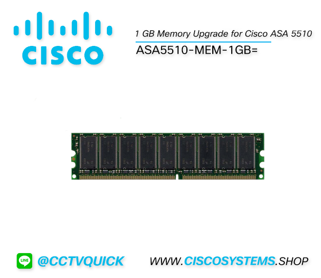 ASA5510-MEM-1GB= (1 GB Memory Upgrade for Cisco ASA 5510)