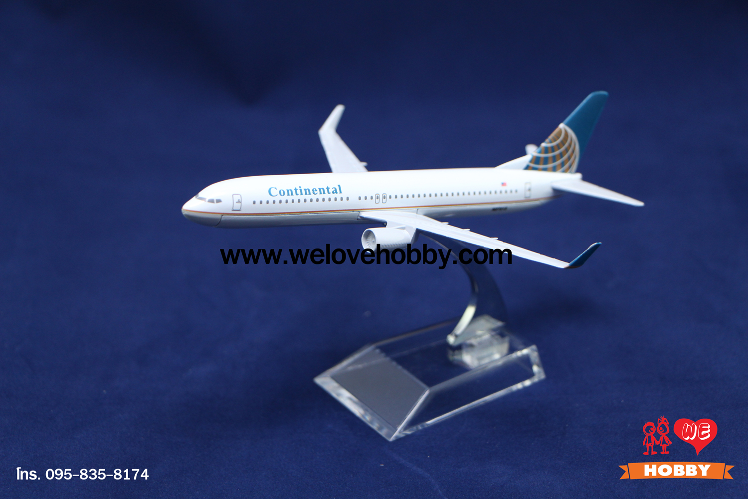 โมเดลเครื่องบิน Continental สหรัฐอเมริกา (Boeing 737)