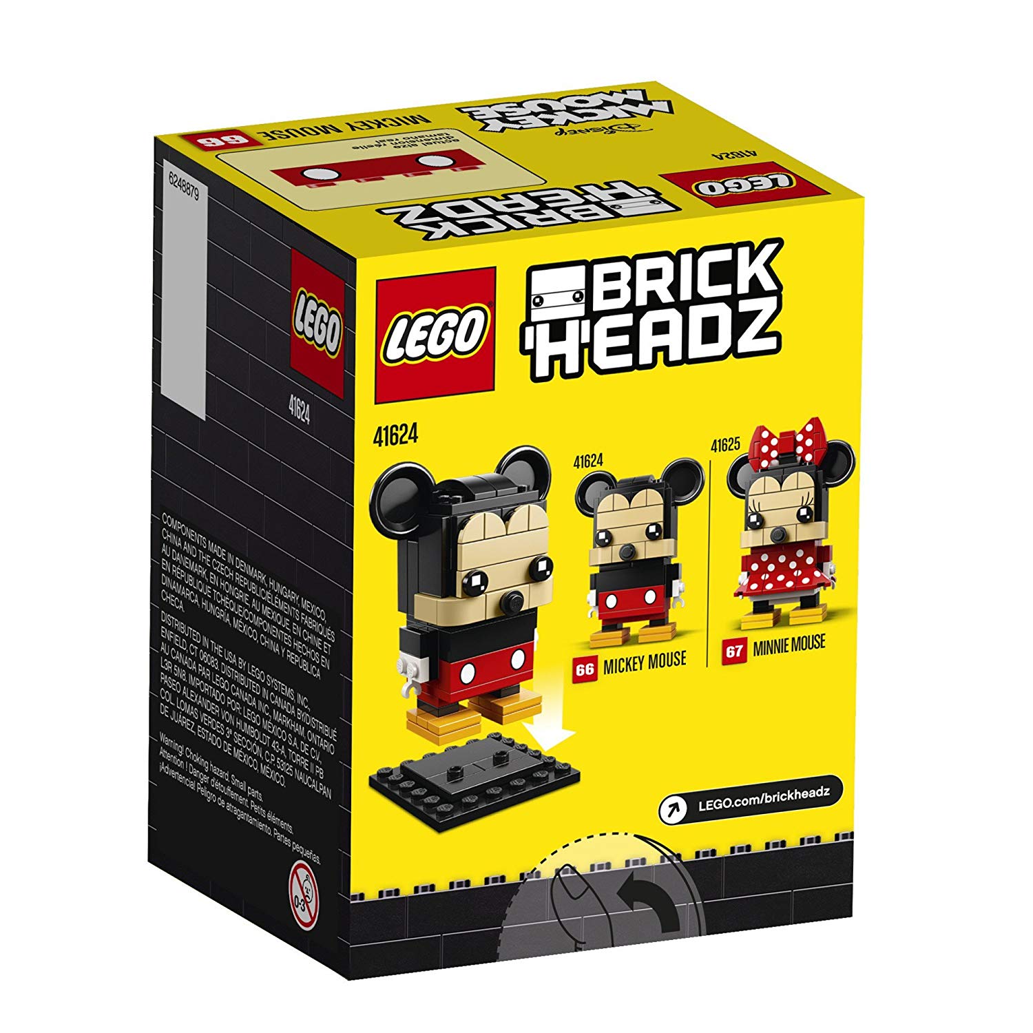 LEGO BrickHeadz - Mickey Mouse รุ่น 41624 / Minnie Mouse รุ่น 41625 (แพ็คคู่)