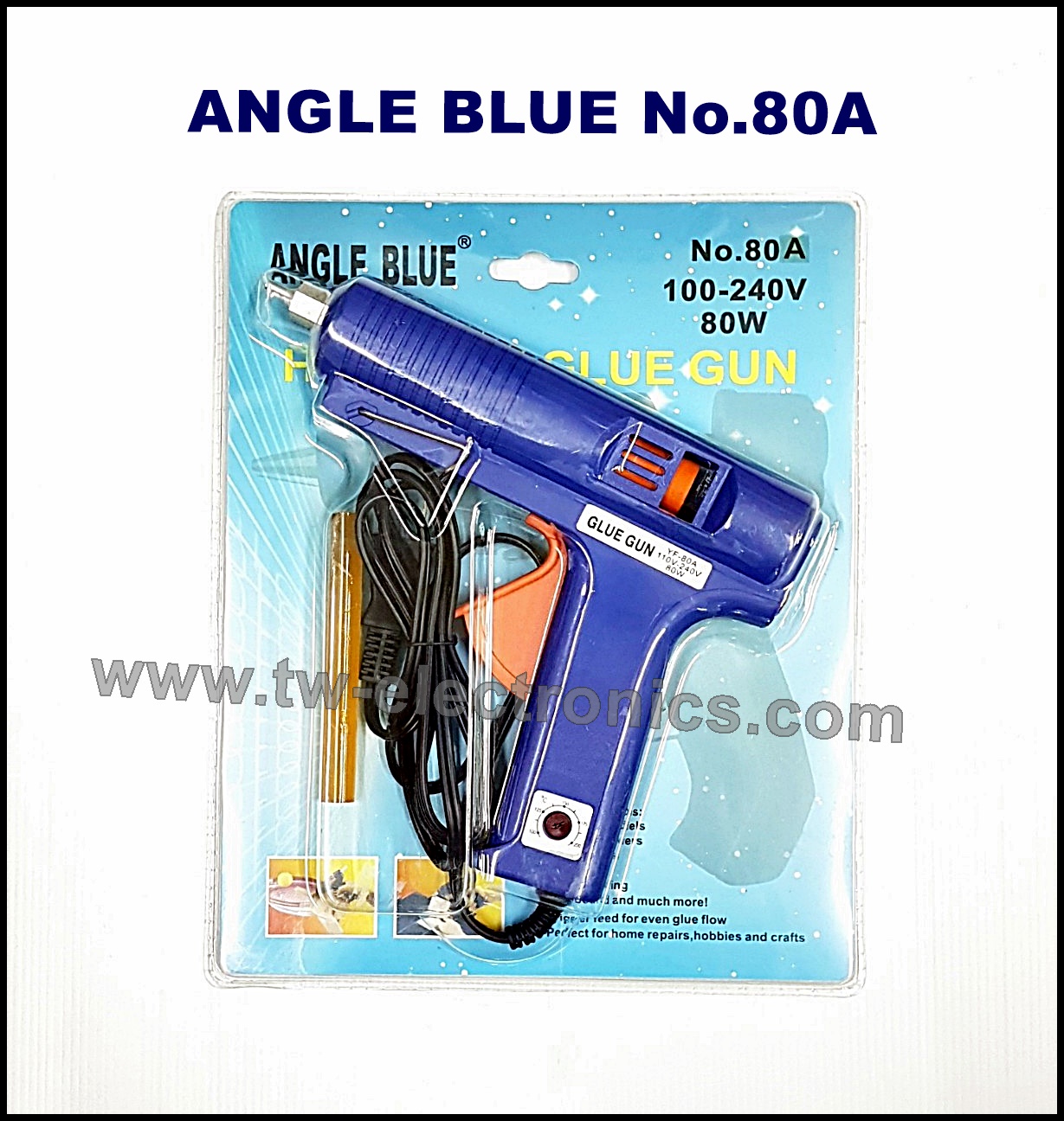 ปืนยิงกาวแท่ง (ตัวใหญ่) 80W / ANGLE BLUE No.80A